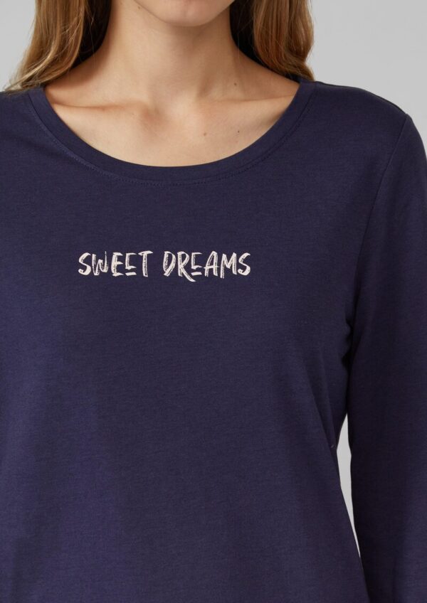 Pyjama-Oberteil mit charmantem Frontprint