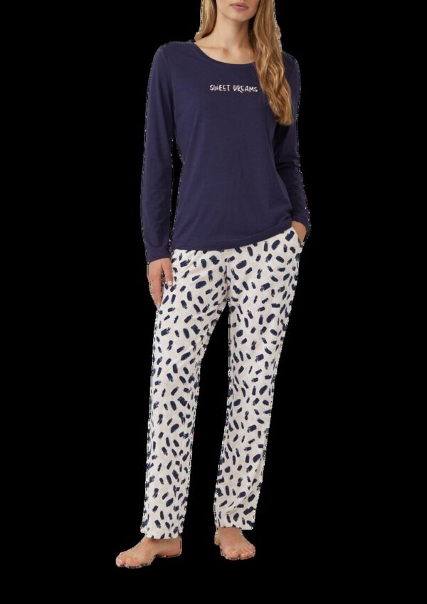 Pyjama-Oberteil mit charmantem Frontprint