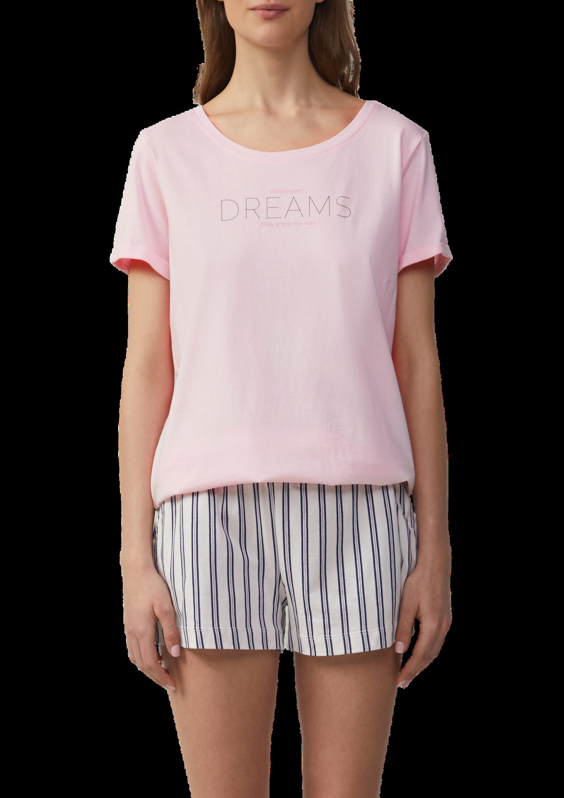 Pyjamashirt mit Print-Detail