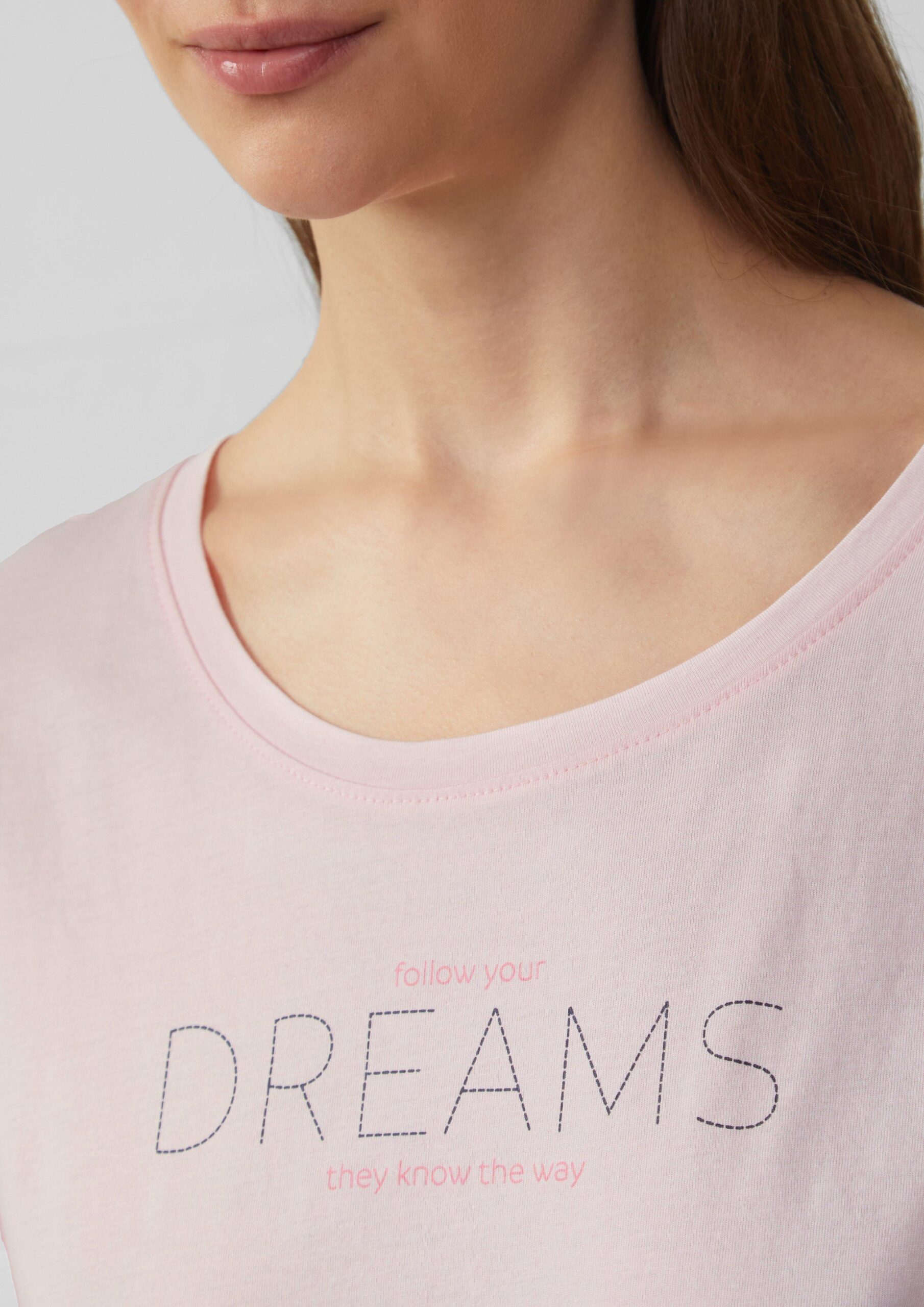 Pyjamashirt mit Print-Detail