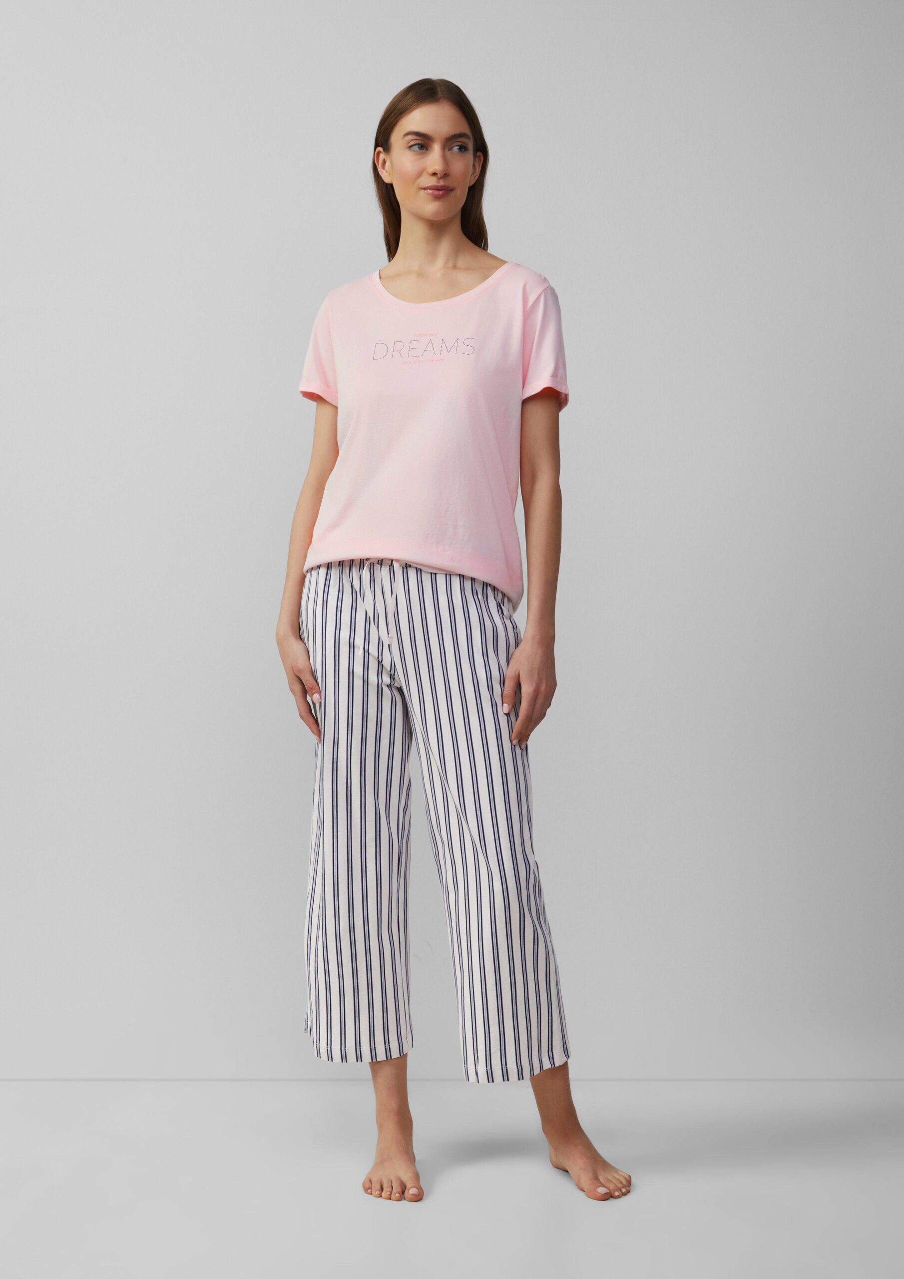 Culotte-Schlafhose mit All-over-Print