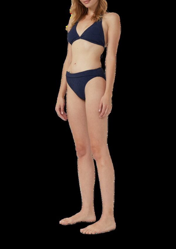 Triangel-Bikinitop mit Strukturmuster