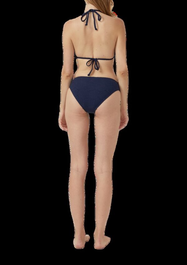 Triangel-Bikinitop mit Strukturmuster