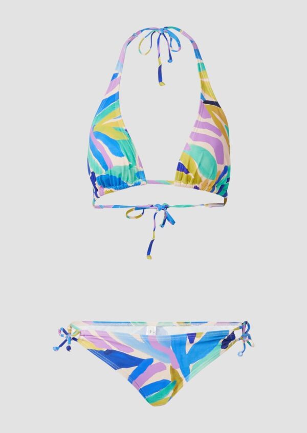 Bikini mit Triangel-Top und abstraktem Muster