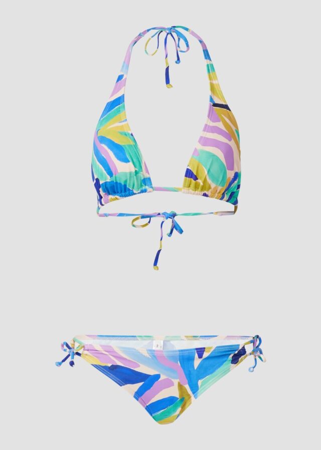 Bikini mit Triangel-Top und abstraktem Muster