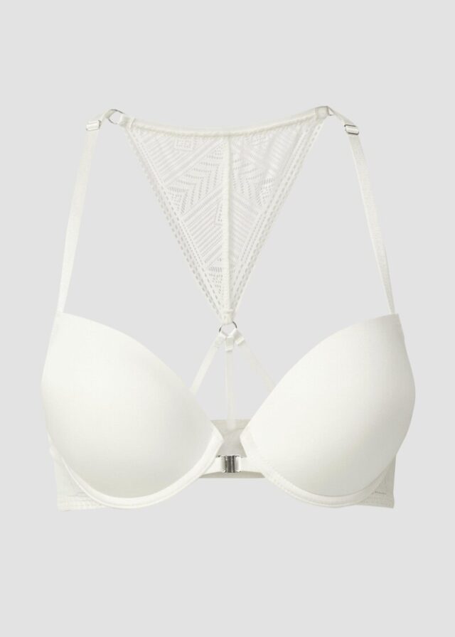 Push-up-BH mit praktischem Vorderverschluss und graphischer Spitze