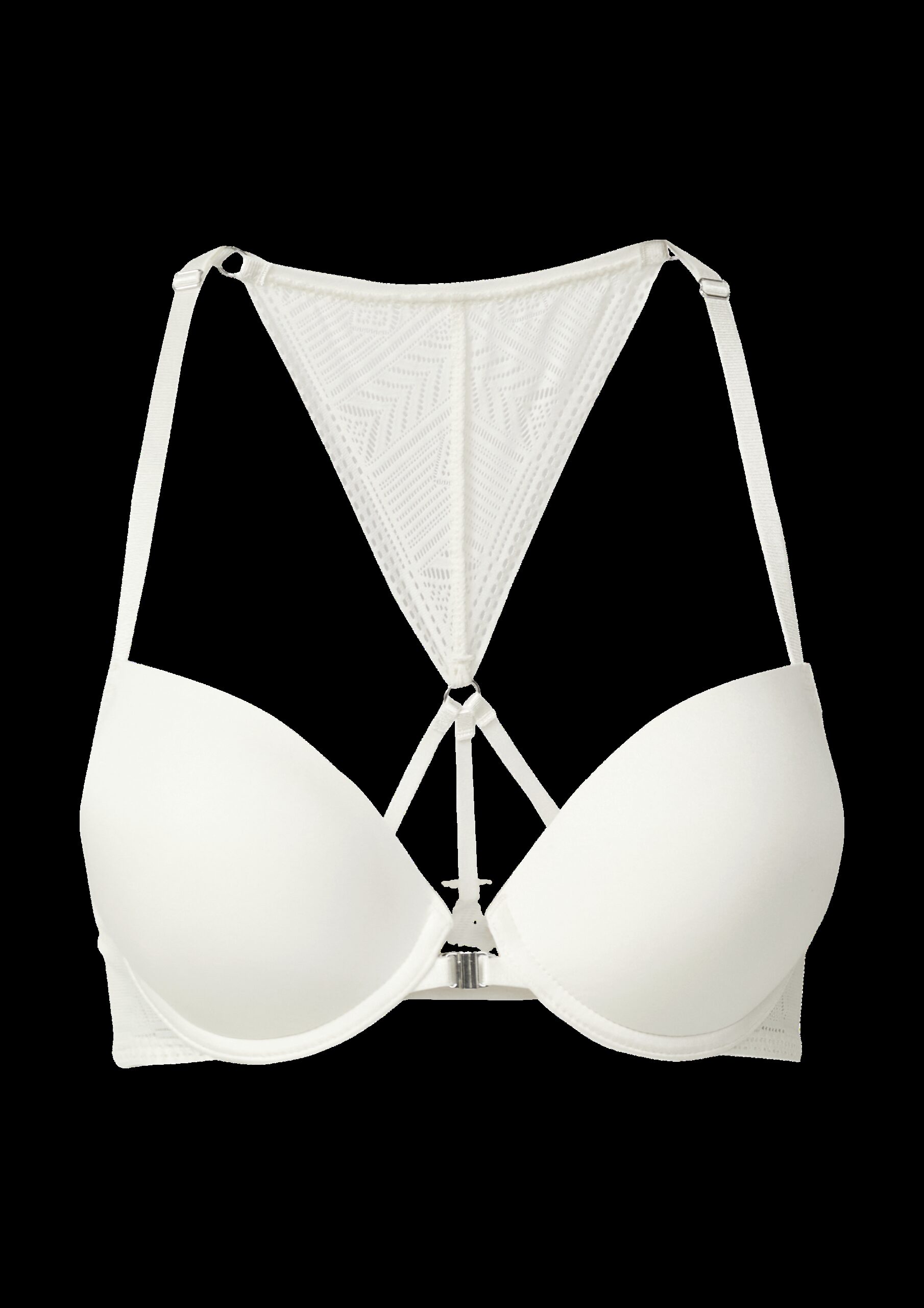 Push-up-BH mit praktischem Vorderverschluss und graphischer Spitze