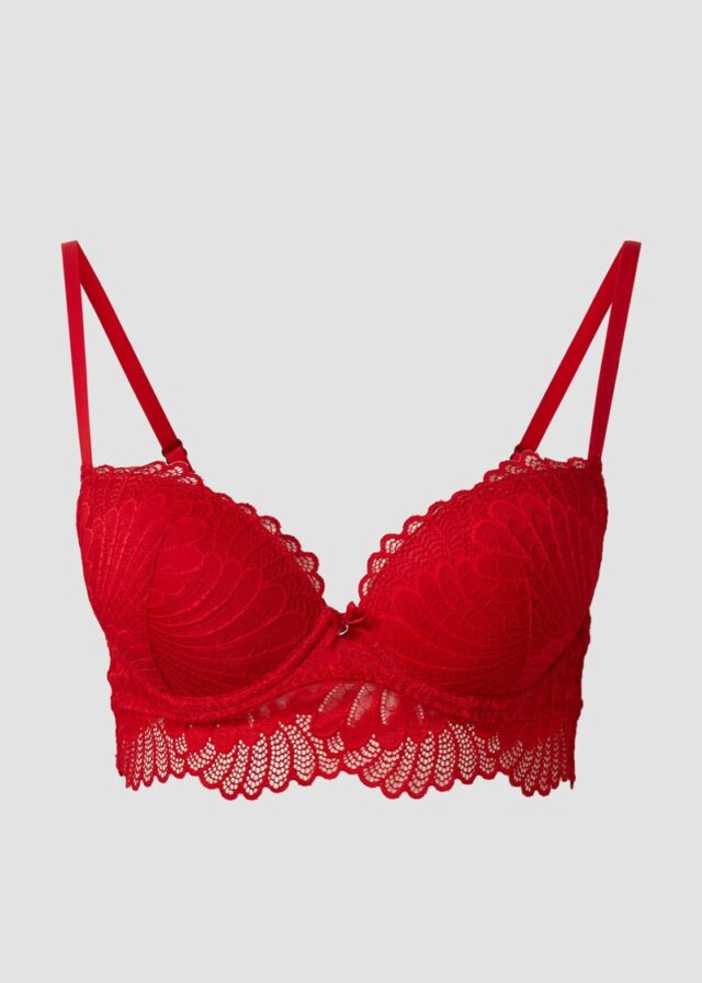 Push-Up-BH aus floraler Spitze