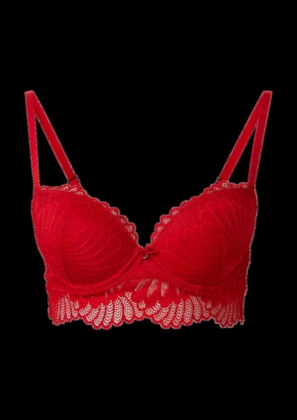 Push-Up-BH aus floraler Spitze