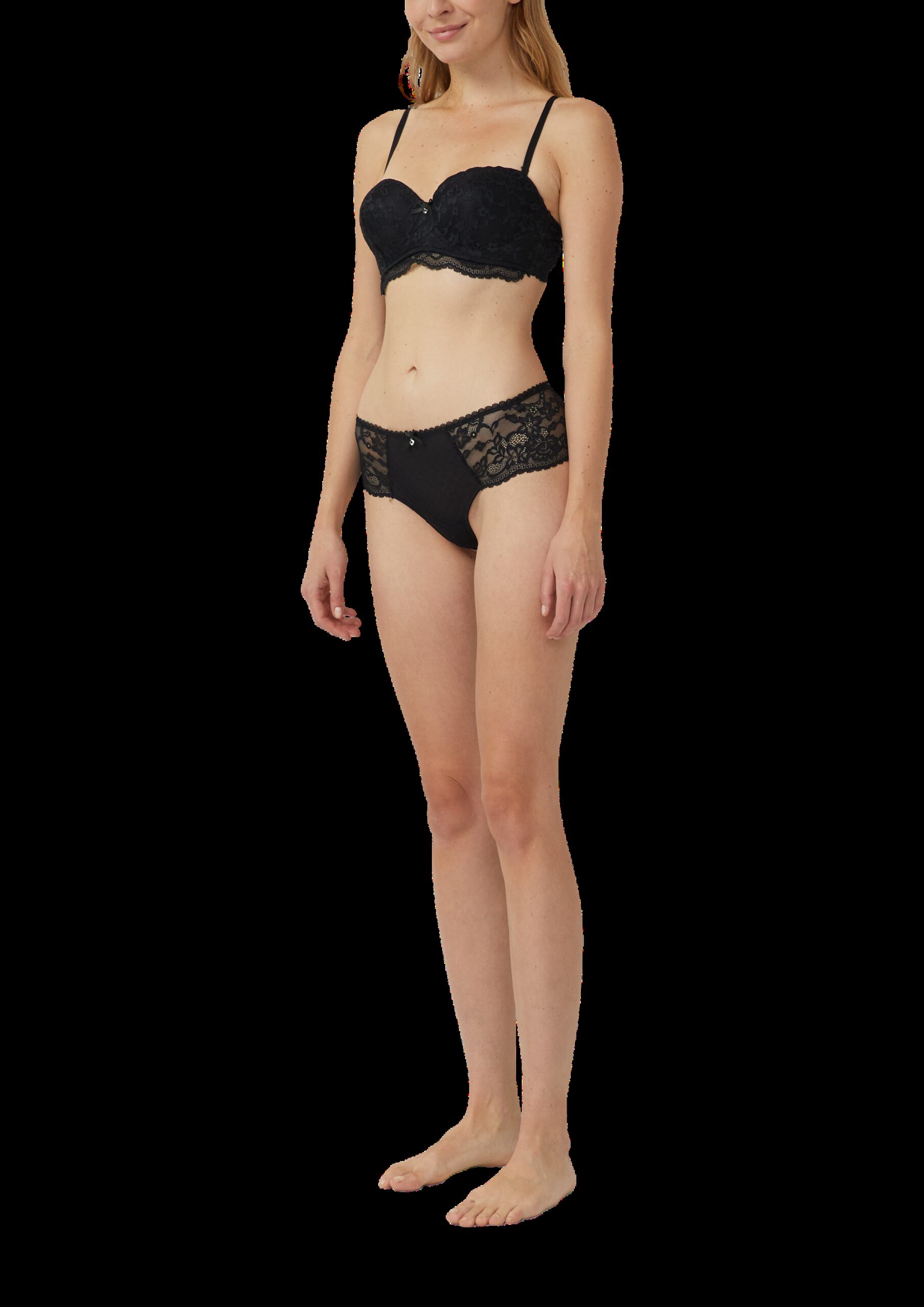 Panty mit Zierschleife und Glitzer-Detail