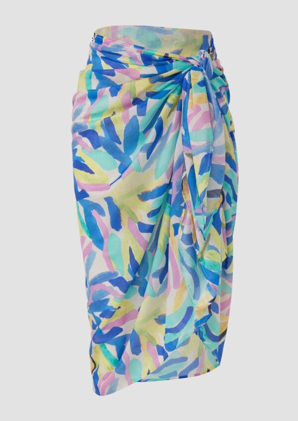 Bunt gemusterter Strandpareo