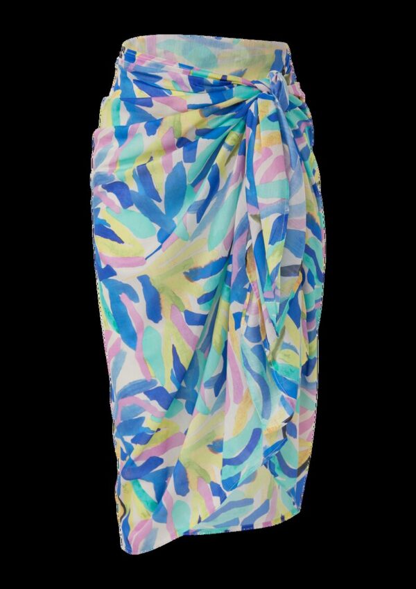 Bunt gemusterter Strandpareo