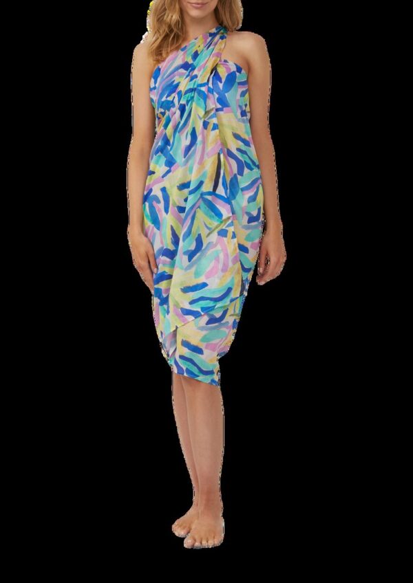 Bunt gemusterter Strandpareo