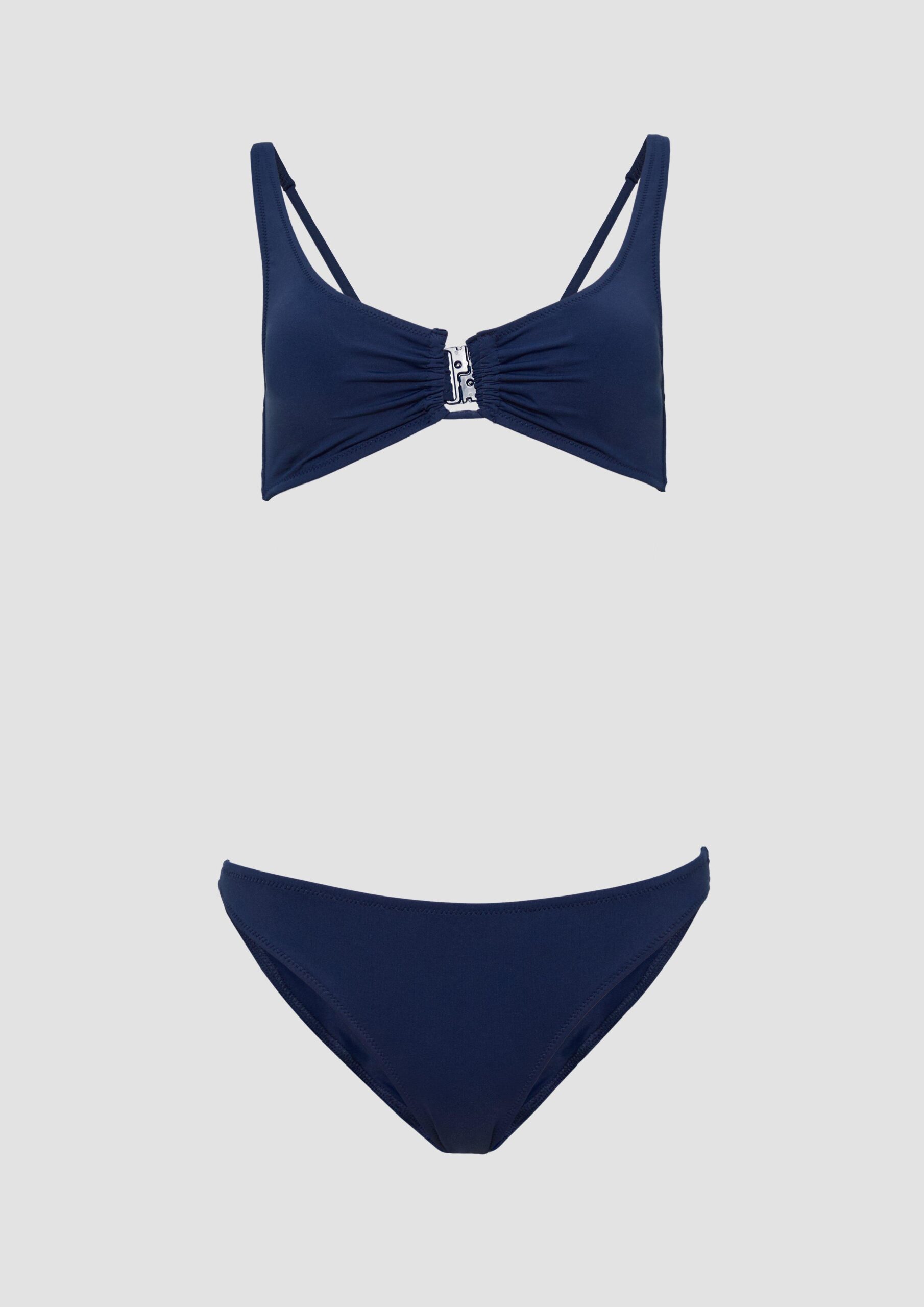 Unifarbener Bustier-Bikini