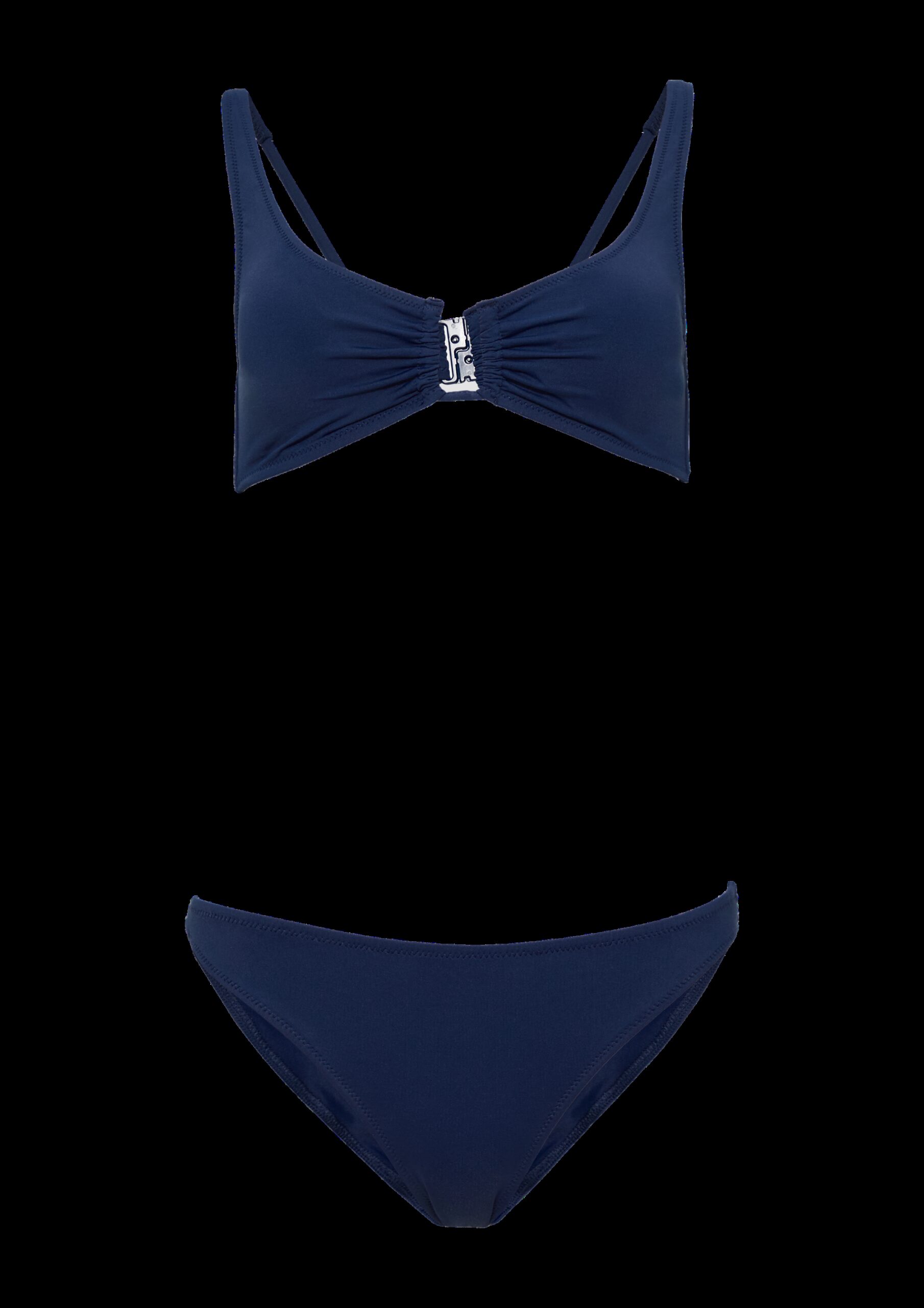 Unifarbener Bustier-Bikini