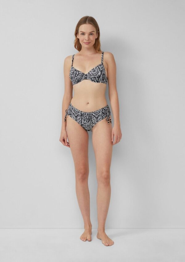 Mix & Match Bikinihose mit Animalmuster