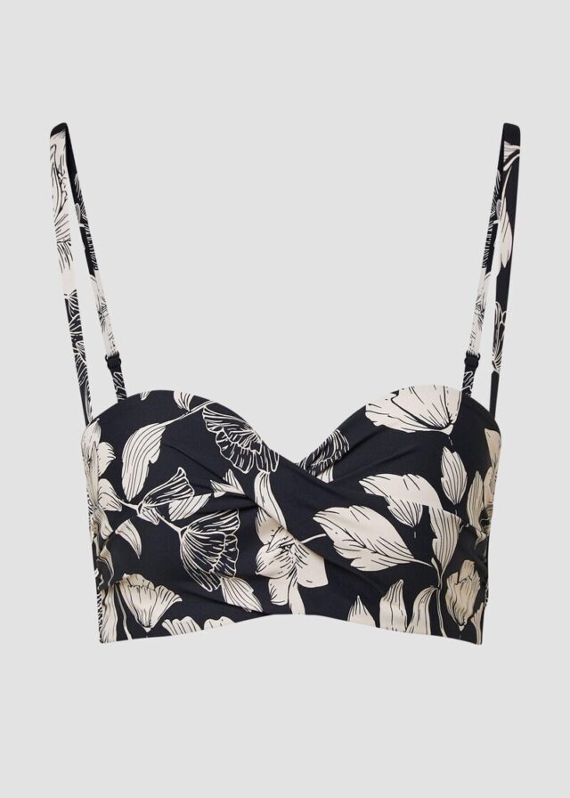 Bandeau-Bikini-Top mit floralem Muster Mix & Match