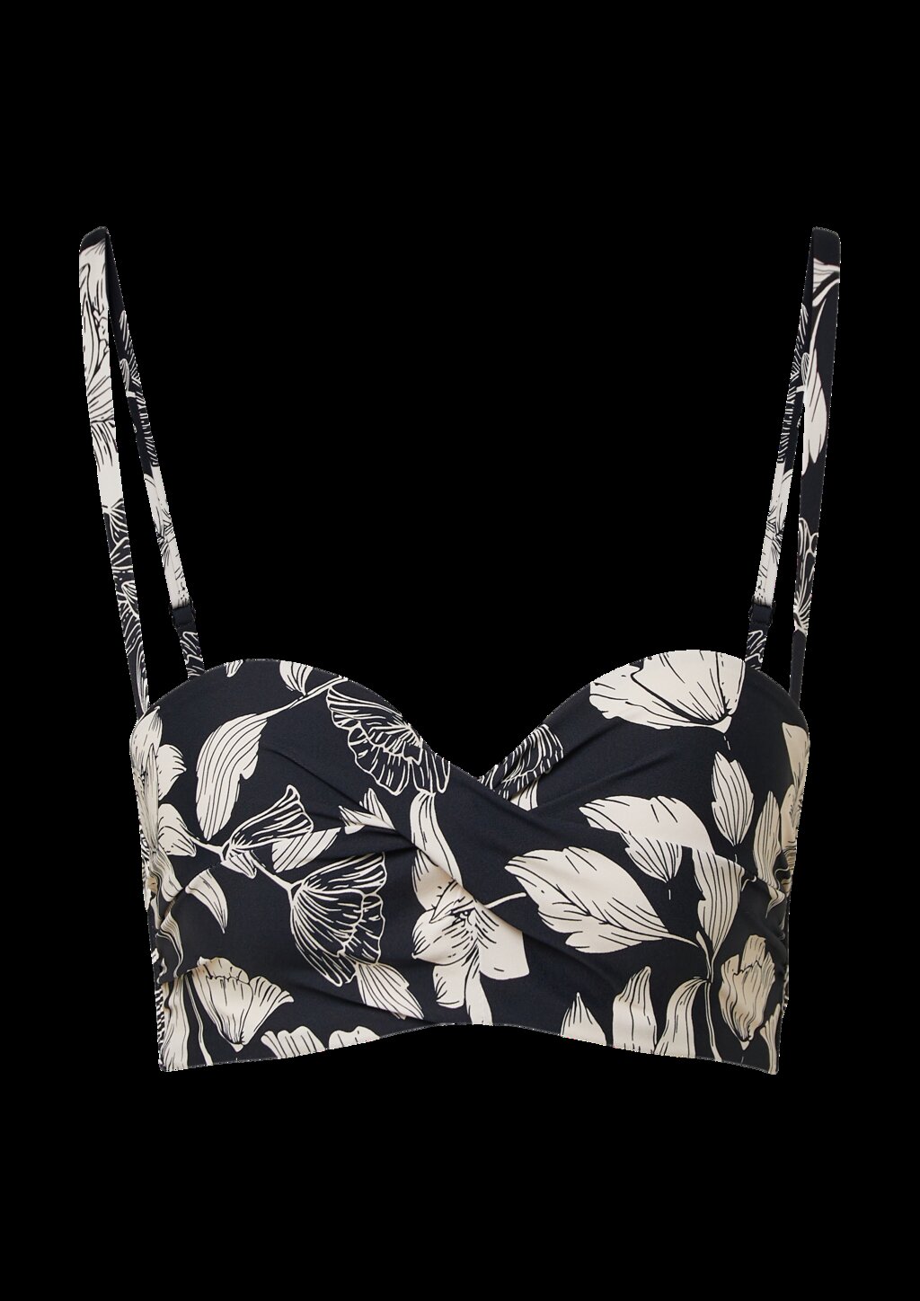Bandeau-Bikini-Top mit floralem Muster Mix & Match