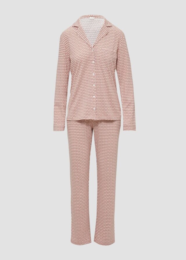 Pyjama mit All-over-Print
