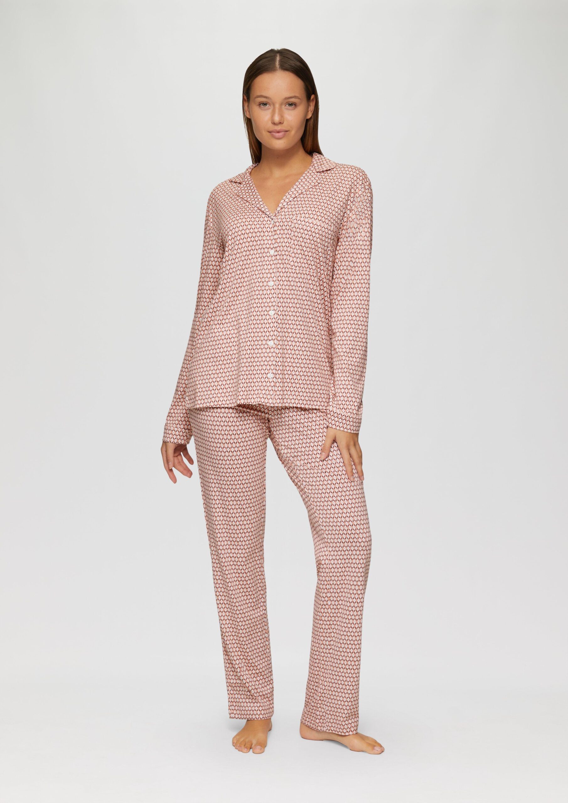 Pyjama mit All-over-Print