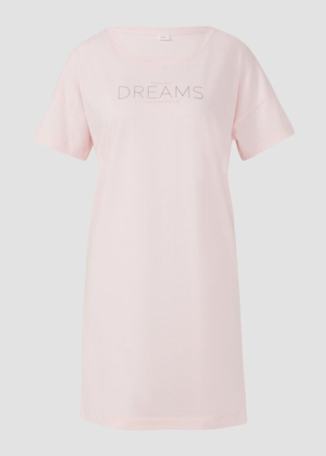 Nachthemd mit Schriftprint