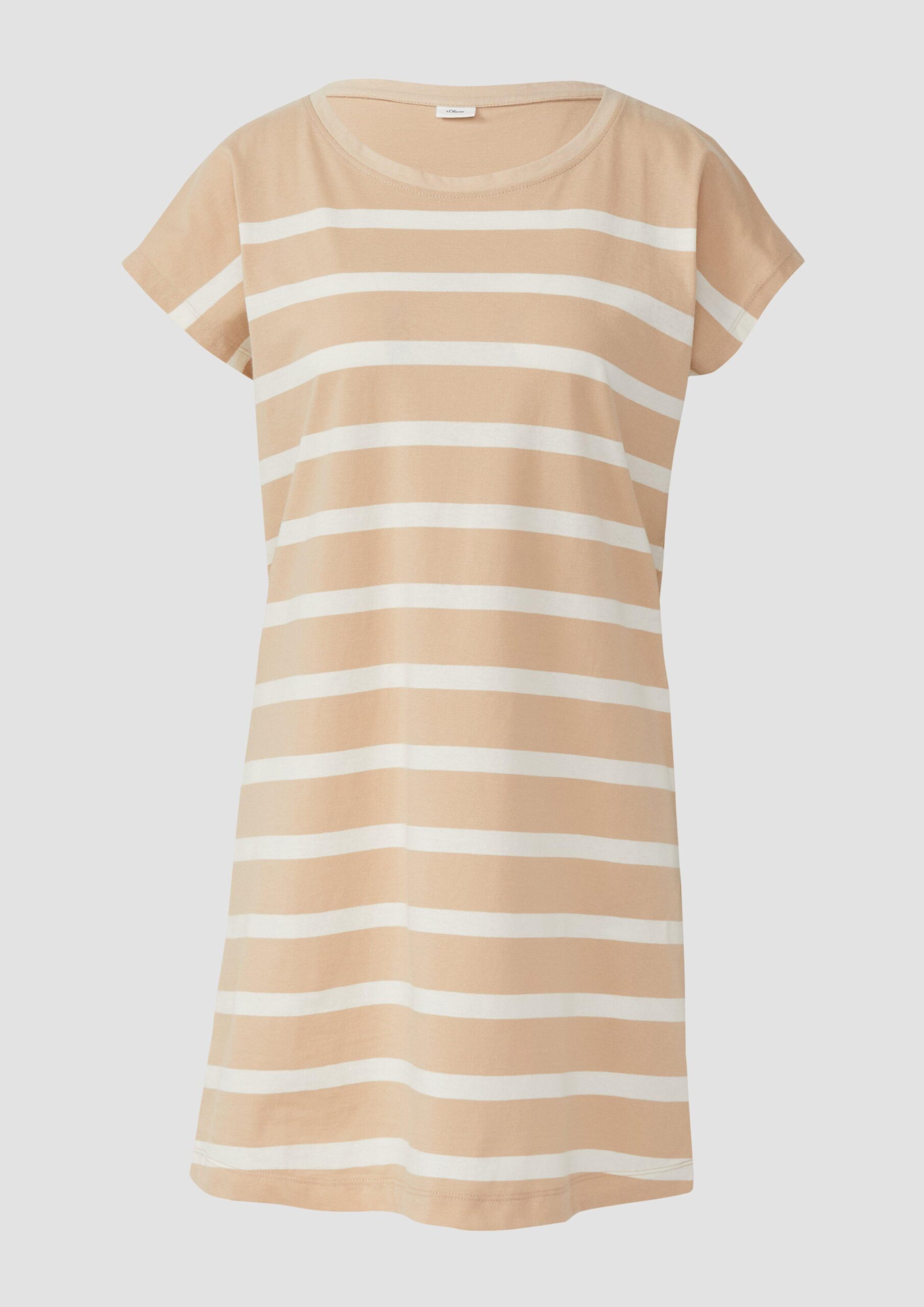 Gestreiftes Nachthemd aus Baumwollmix