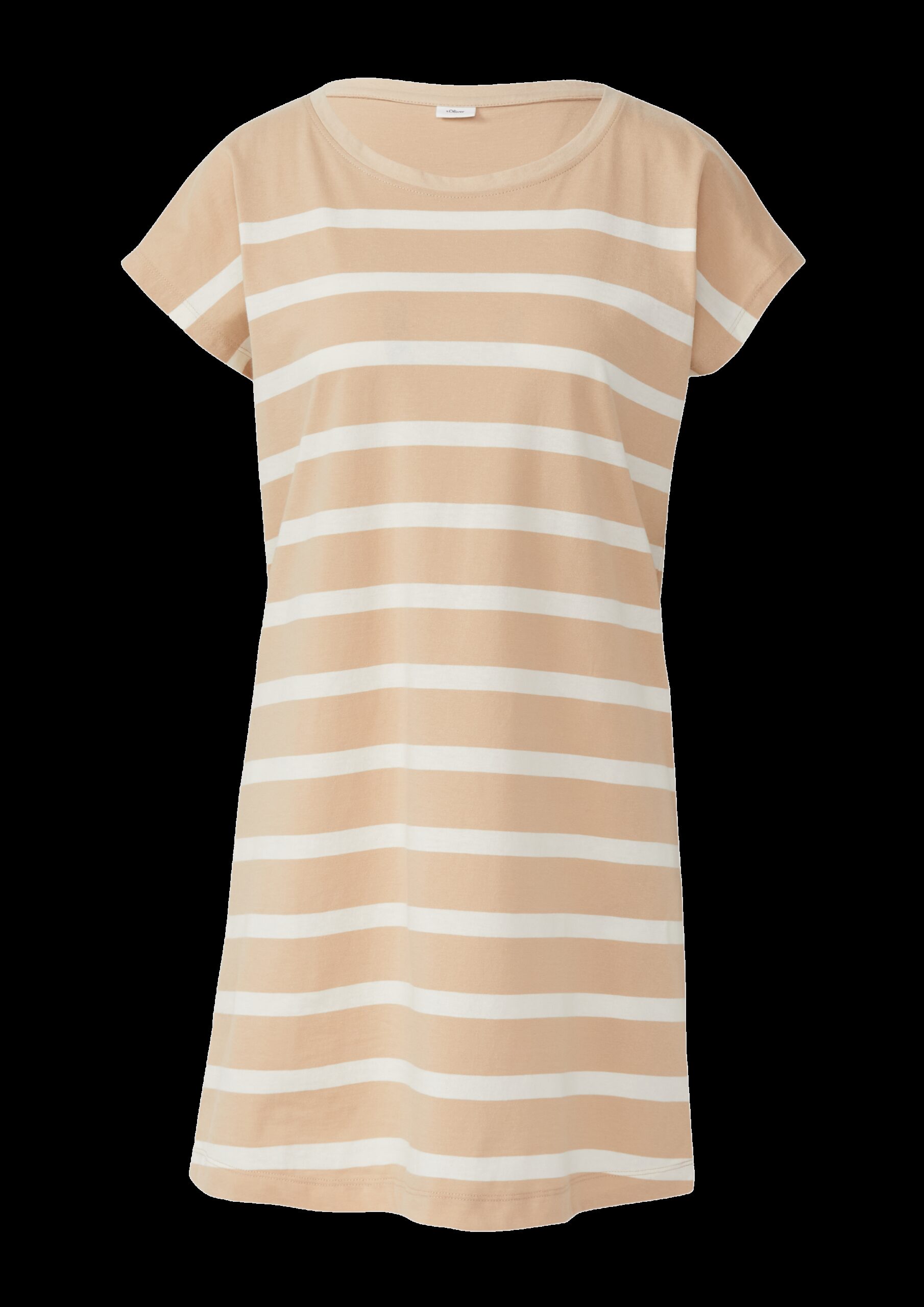 Gestreiftes Nachthemd aus Baumwollmix