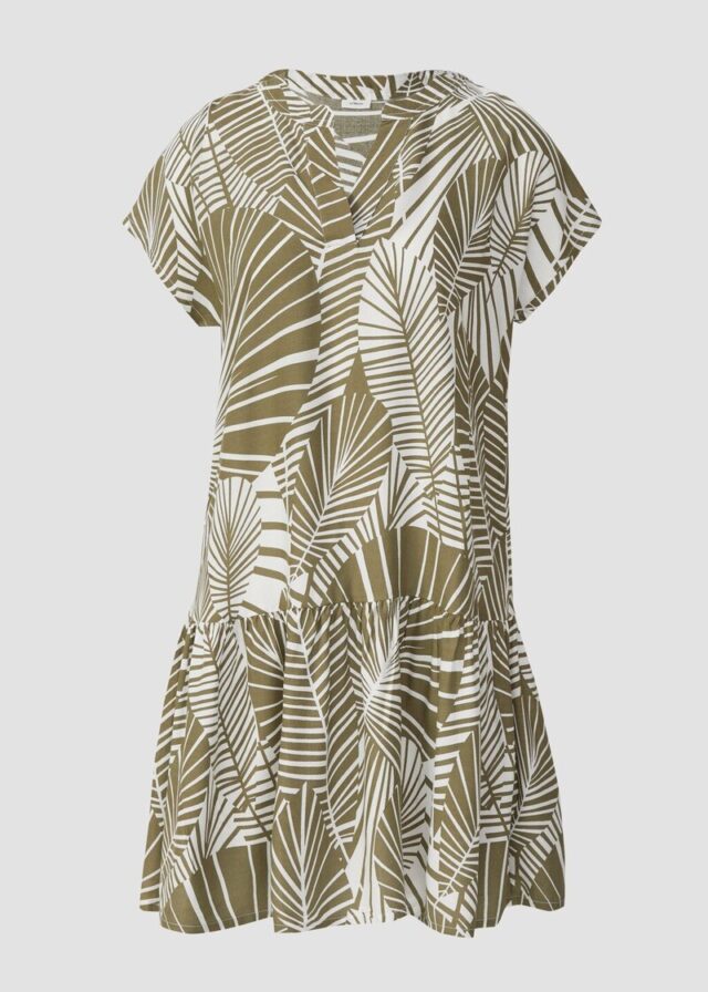 Strand-Kleid mit Palmen-Print