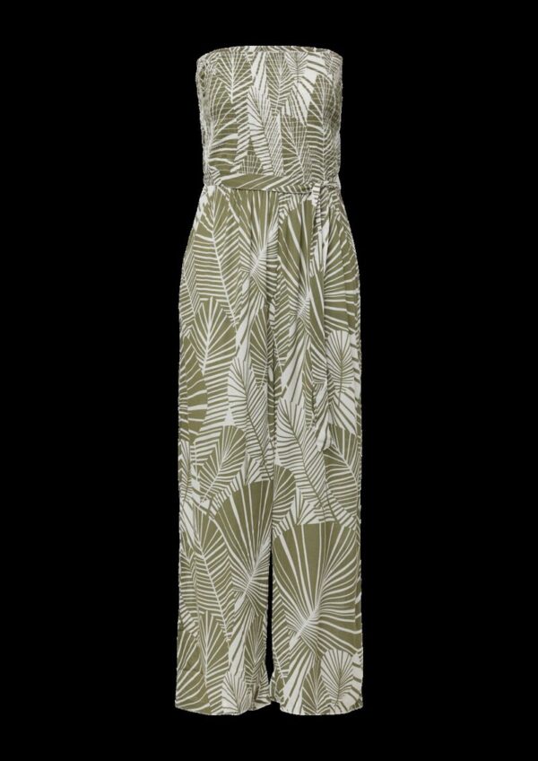 Strand-Overall mit Palmen-Print