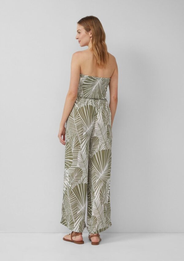 Strand-Overall mit Palmen-Print