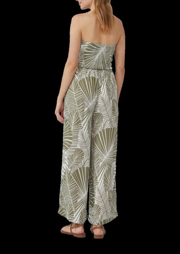 Strand-Overall mit Palmen-Print