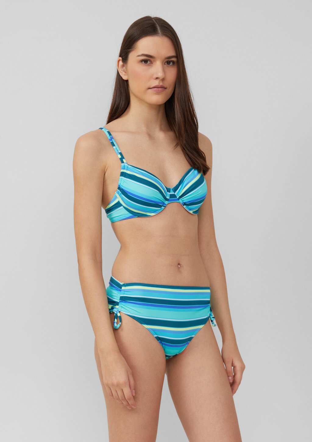Bikinihose im Streifenprint