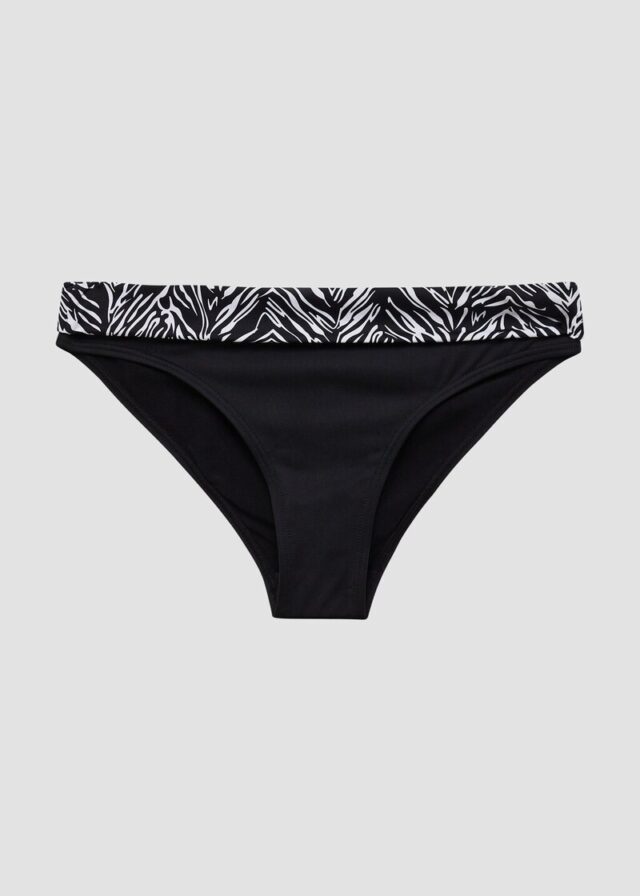 Mix & Match Bikinihose mit Animal-Print