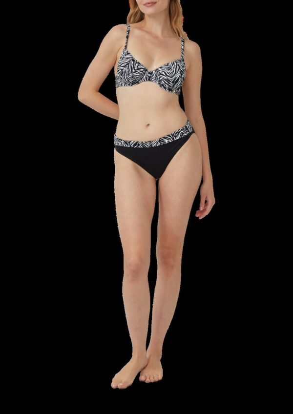Mix & Match Bikinihose mit Animal-Print