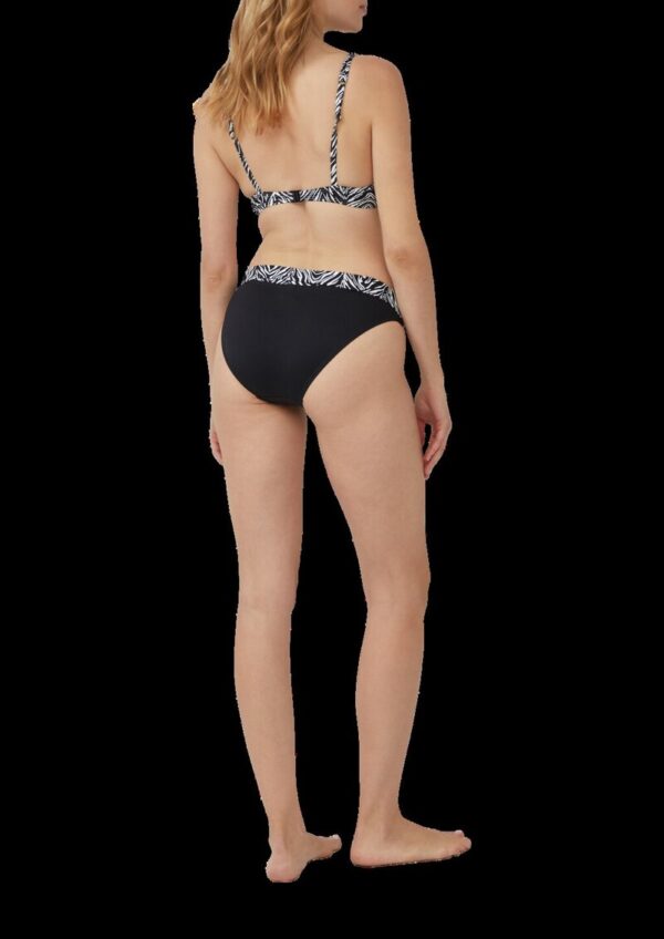 Mix & Match Bikinihose mit Animal-Print