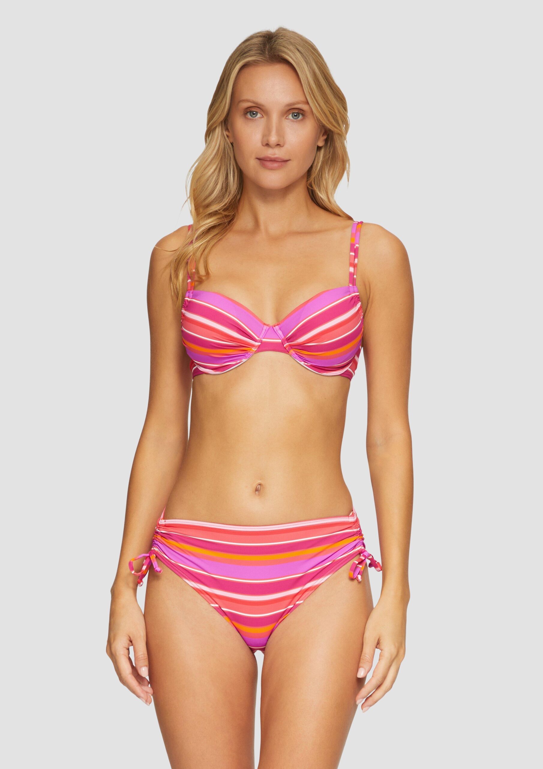 Bügel-Bikinitop im Streifenlook