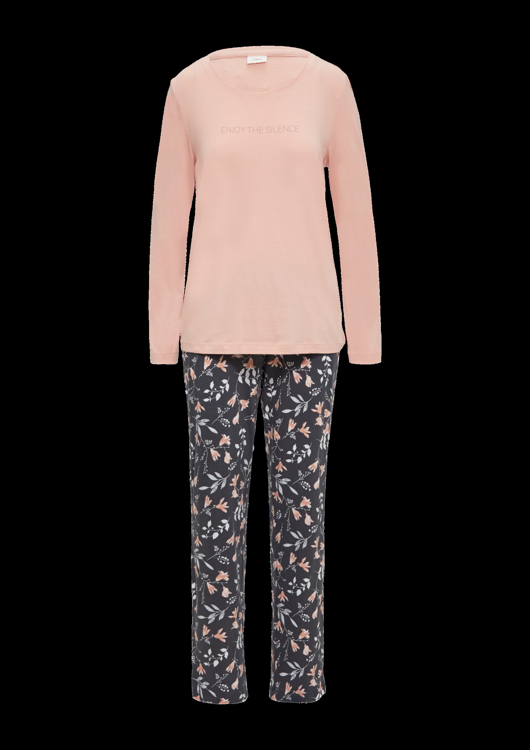 Kuschliger Pyjama mit Print-Details