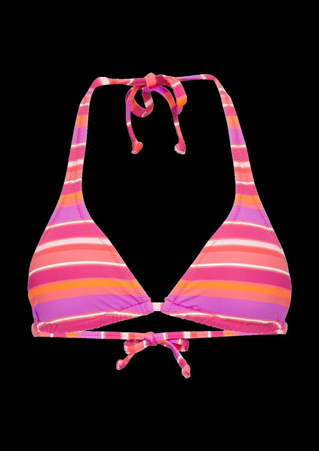 Triangel-Bikinitop im Streifenlook