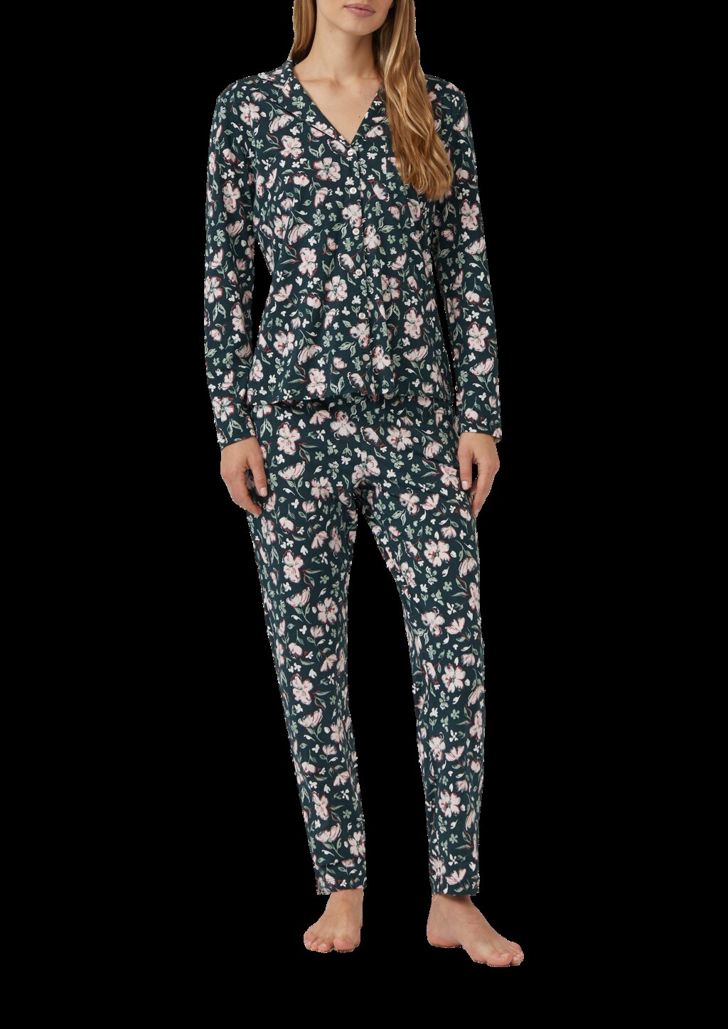 Pyjama-Hose mit Gummibundzug und Eingrifftaschen