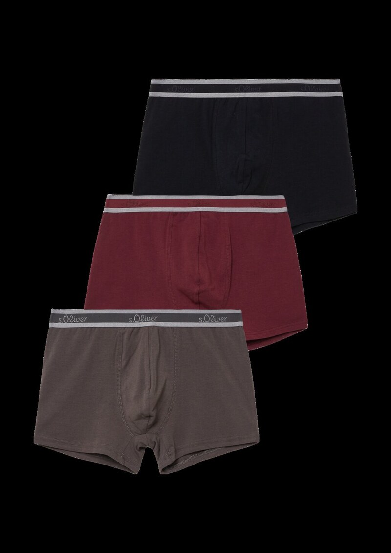 3er-Pack Boxershorts mit abgesetztem Gummizugbund