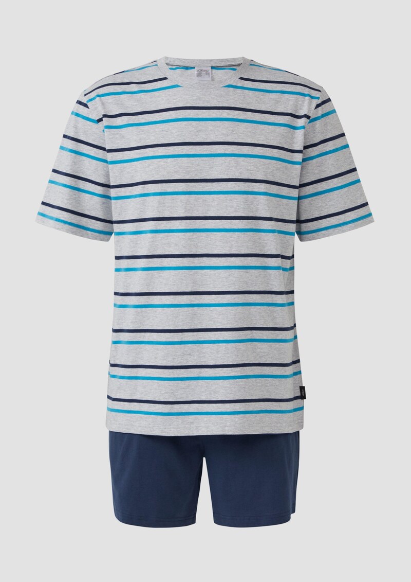 Pyjama-Shorts aus Baumwolle mit Eingrifftaschen