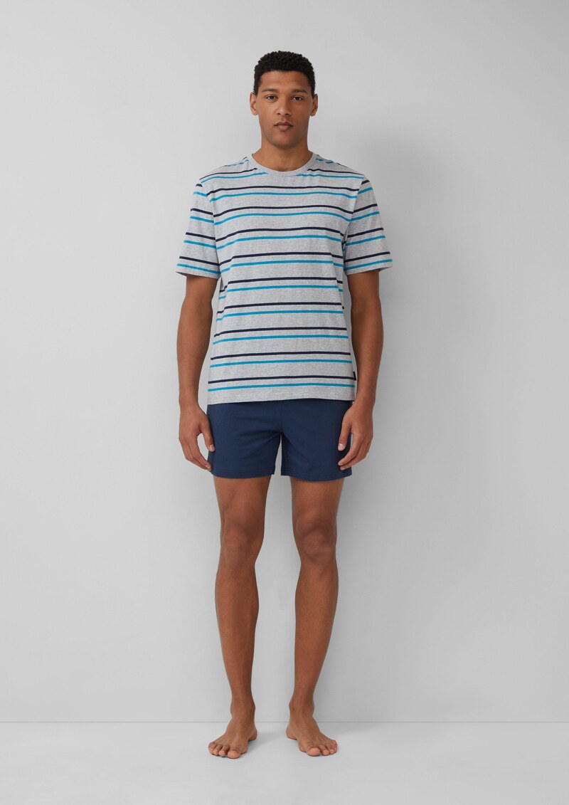 Pyjama-Shorts aus Baumwolle mit Eingrifftaschen