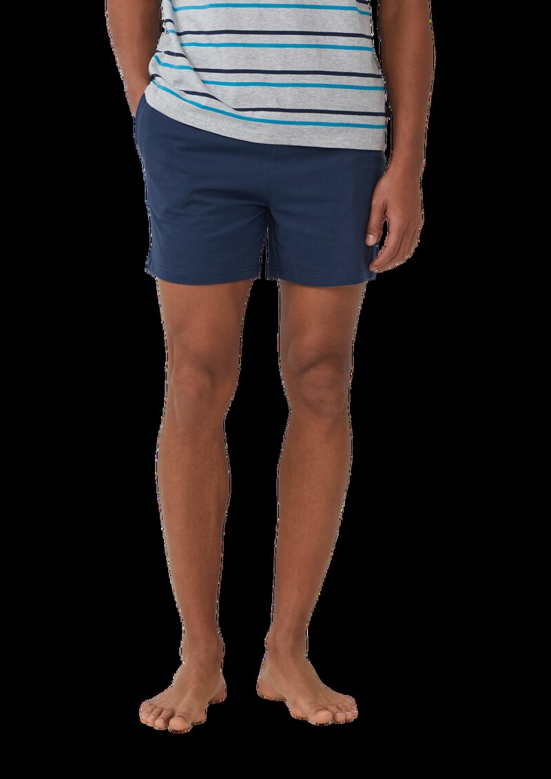 Pyjama-Shorts aus Baumwolle mit Eingrifftaschen