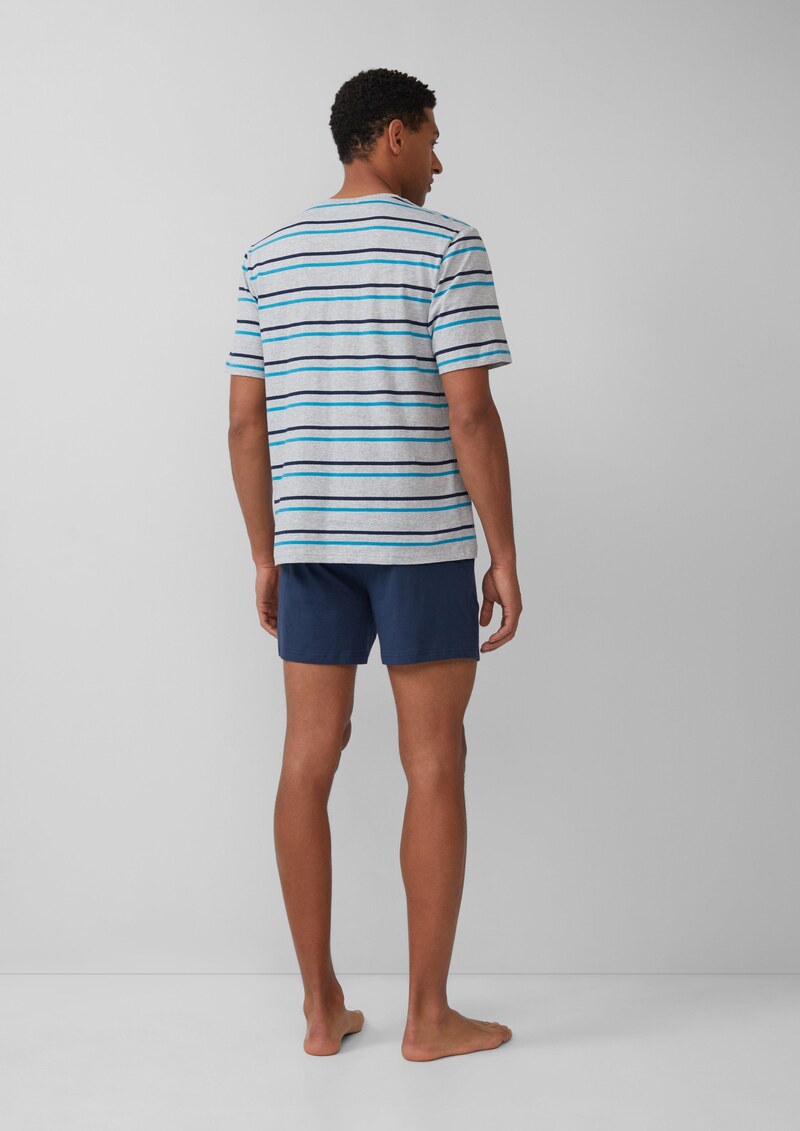 Pyjama-Shorts aus Baumwolle mit Eingrifftaschen