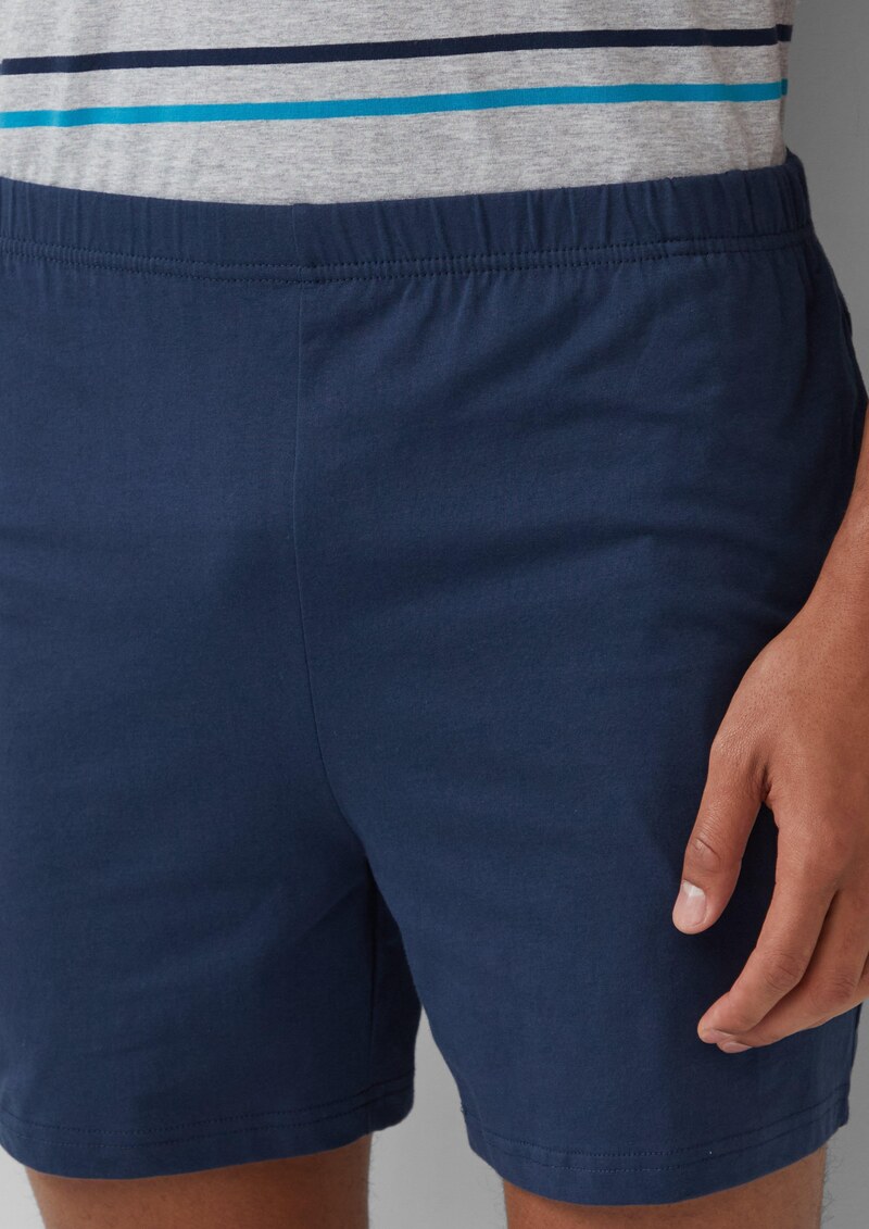Pyjama-Shorts aus Baumwolle mit Eingrifftaschen