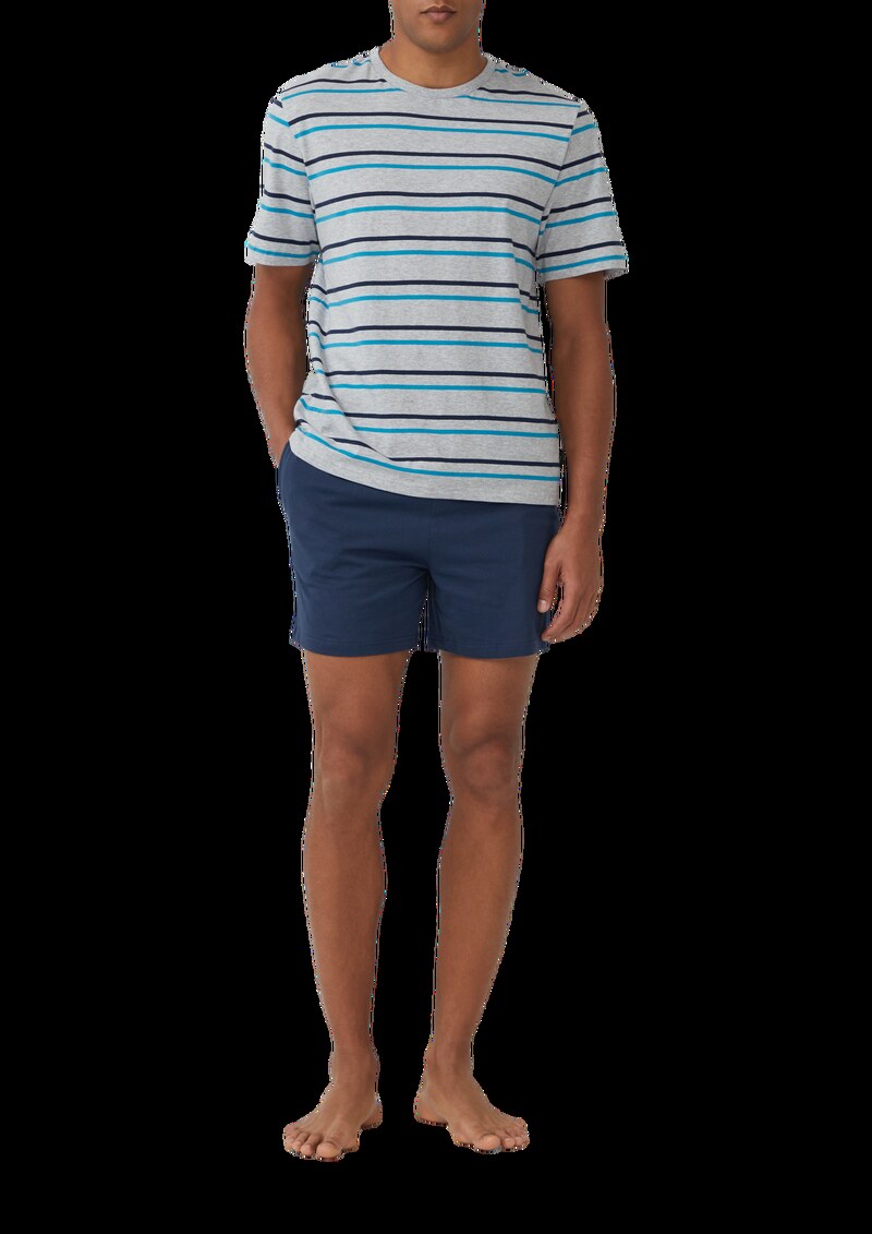 Pyjama-Shorts aus Baumwolle mit Eingrifftaschen