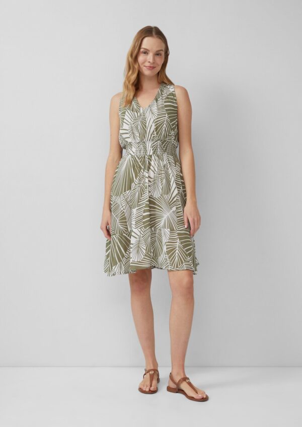 Strand-Kleid mit Palmen-Print