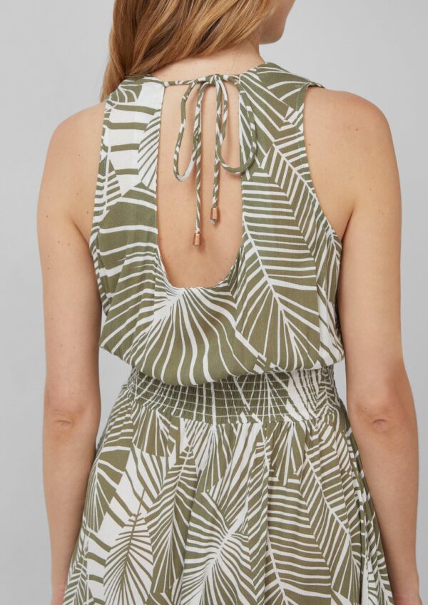 Strand-Kleid mit Palmen-Print