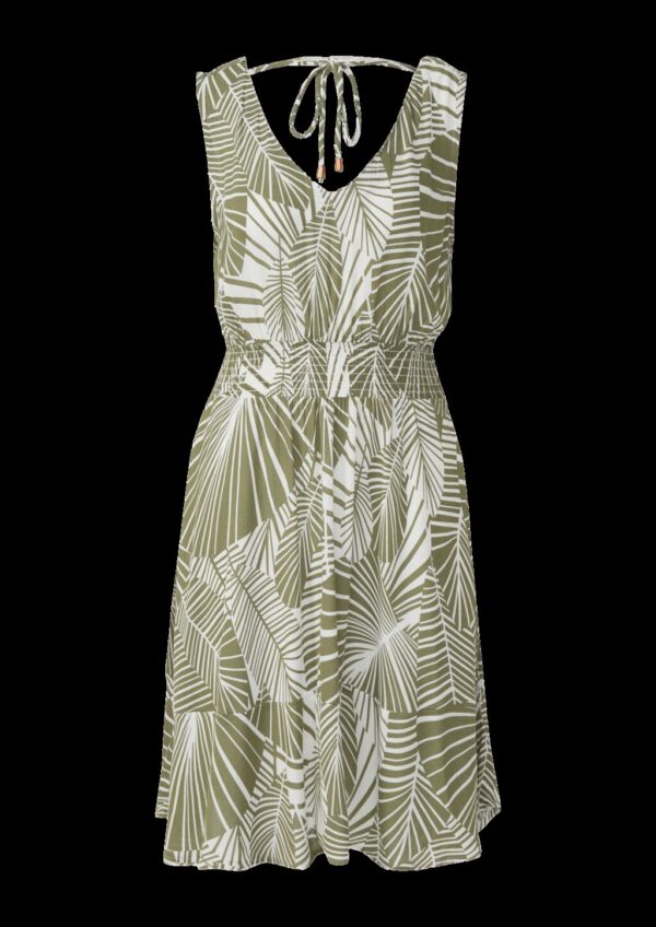 Strand-Kleid mit Palmen-Print