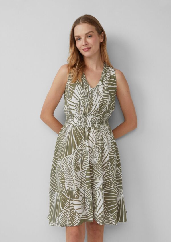 Strand-Kleid mit Palmen-Print